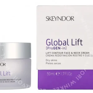 Skeyndor Global Lift Contour Face & Neck Cream 50ml Dry Skin fles en verpakking