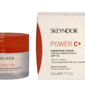 Skeyndor Power C+ Energizing Cream SPF15. 50ml Normal to Dry Skins fles en verpakking