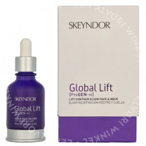 Skeyndor Global Lift Contour Elixer Face & Neck 30ml  fles en verpakking