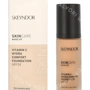 Skeyndor Make Up Vitamin C Hydra Comfort Foundation SPF20 30ml #02 fles en verpakking