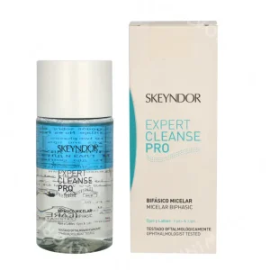 Skeyndor Expert Cleanse Pro Micellar Biphasic 125ml Remover Eyes And Lips fles en verpakking