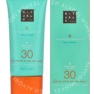 Rituals Karma Sun Protection Face Cream SPF30 50ml Lotus Flower & White Tea fles en verpakking