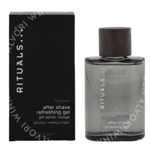 Rituals Homme After Shave Refreshing Gel 100ml Ginseng + Cooling Complex fles en verpakking