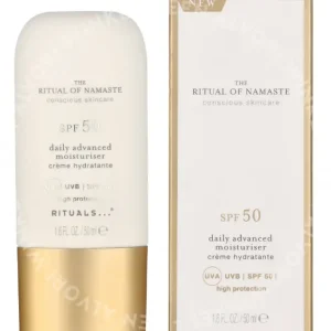 Rituals Namaste Daily Advanced Moisturiser SPF50 50ml fles en verpakking