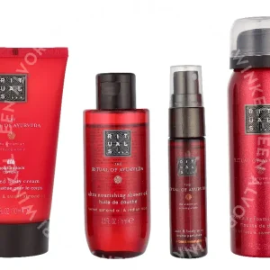 Rituals Ayurveda Small Giftset 215ml Shower Oil 75ml/Foaming Shower Gel 50ml/Hair & Body Mist 20ml/Body Cream 70ml fles
