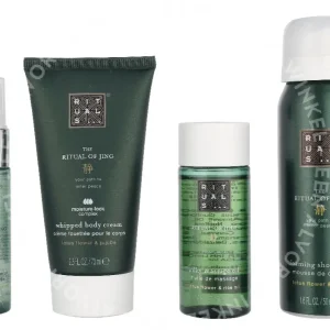 Rituals Jing Small Giftset 190ml Foaming Shower Gel 50ml/Night Pillow & Body Mist 20ml/Massage Oil 50ml/Body Cream 70ml fles
