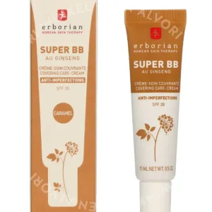 Erborian Super BB Covering Care-Cream SPF20 15ml Caramel fles en verpakking