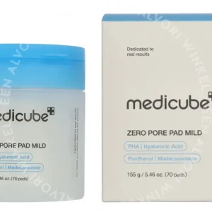 Medicube Zero Pore Mild Pad 155g 70 Pads fles en verpakking