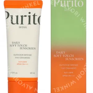Purito Seoul Daily Soft Touch Sunscreen SPF50+ PA++++ 60ml  fles en verpakking