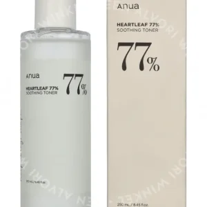 Anua Heartleaf 77% Soothing Toner 250ml  fles en verpakking