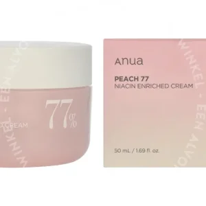 Anua Peach 77% Enriched Cream 50ml  fles en verpakking