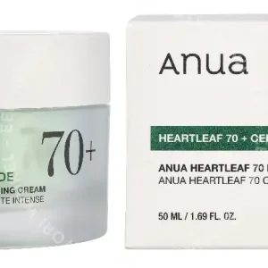 Anua Heartleaf 70 + Ceremide Intense Calming Cream 50ml  fles en verpakking