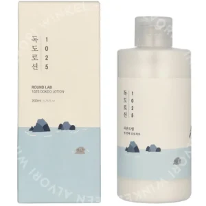 Round Lab 1025 Dokdo Lotion 200ml fles en verpakking