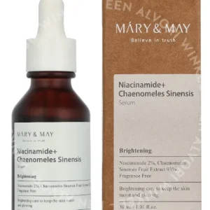 Mary & May Niacinamide + Chaenomeles Sinensis Serum 30ml  fles en verpakking