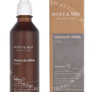 Mary & May Vitamine B5 + Bifida Toner 120ml fles en verpakking