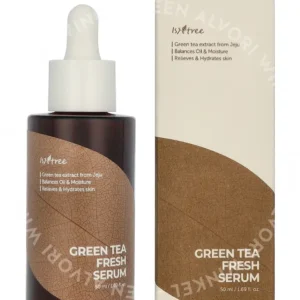Isntree Green Tea Fresh Serum 50ml  fles en verpakking