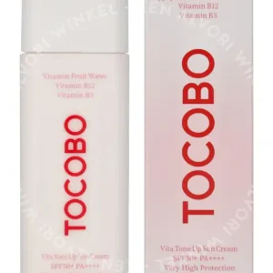 Tocobo Vita Tone Up Sun Cream SPF50+ PA++++ 50ml  fles en verpakking
