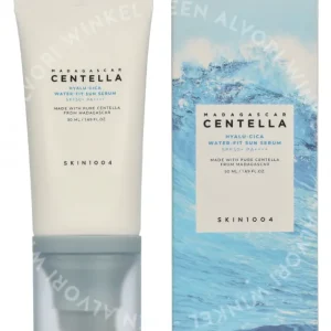 Skin1004 Hyalu-Cica Water-Fit Sun Serum SPF50+ 50ml  fles en verpakking
