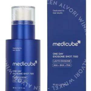 Medicube One Day Exosome Shot 7500 30ml  fles en verpakking