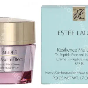 E.Lauder Resilience Multi-Effect Creme SPF15 50ml Normal/Combination Skin fles en verpakking