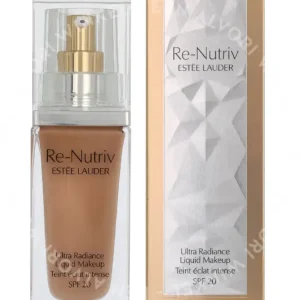 E.Lauder Re-Nutriv Ultra Radiance Liquid Makeup SPF20/PA 30ml # 3N1 Ivory Beige fles en verpakking