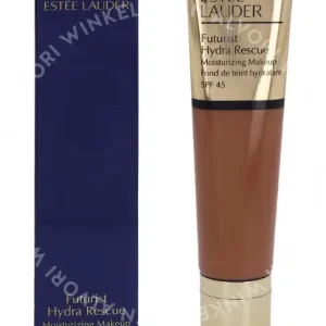 E.Lauder Futurist Hydra Rescue Moisturizing Makeup SPF45 35ml #6W1 Sandalwood fles en verpakking