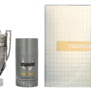 Paco Rabanne Invictus Giftset 175ml Edt Spray 100ml/Deo Stick 75ml fles en verpakking