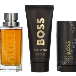 Hugo Boss The Scent Giftset 275ml Edt Spray 100ml/Shower Gel 100ml/Deo Stick 75ml fles