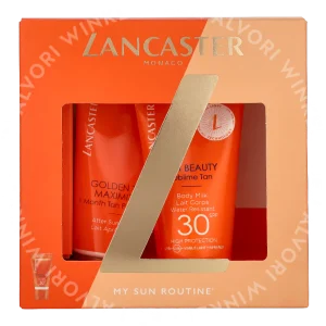 Lancaster My Sun Routine Set 103ml Body Cream 50ml/After Sun Tan 50ml/Face Cream 3ml verpakking