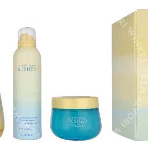 Rituals Seshen Set 650ml Body Gel 200ml/Foaming Shower Gel 200ml/Body Scrub 150gr/Hair & Body Mist 100ml fles en verpakking