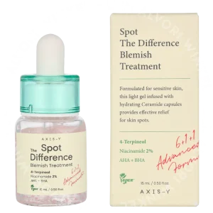 Axis-Y Spot The Difference Blemish Treatment 15ml  fles en verpakking