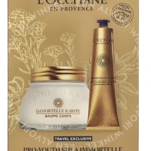 L'Occitane Immortelle Pro Youth Shea Body & Hands Duo 275ml Body Care Body Balm 200ml/Hand Care Serum 75ml fles