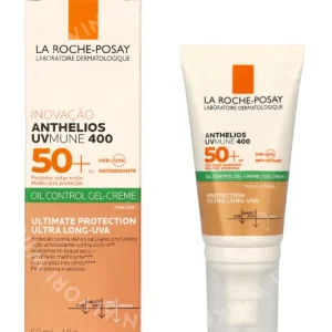 LRP Gel-Cream SPF50+ Anti-Brillance / Anti-Shine 50ml Anti-Briliance fles en verpakking