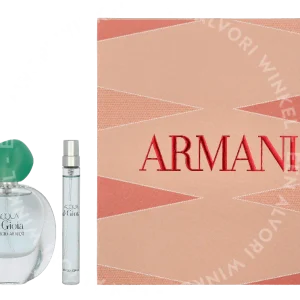 Armani Acqua Di Gioia Giftset 40ml Edp Spray 30ml/Edp Spray 10ml fles en verpakking