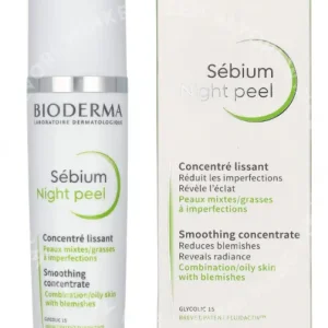 Bioderma Sebium Night Peel 40ml  fles en verpakking