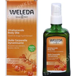 Weleda Sea Buckthorn Body Oil 100ml Replenishes and Revitalizes fles en verpakking