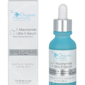 The Organic Pharmacy Niacinamide Ultra 5 Serum 30ml For All Skin Types fles en verpakking