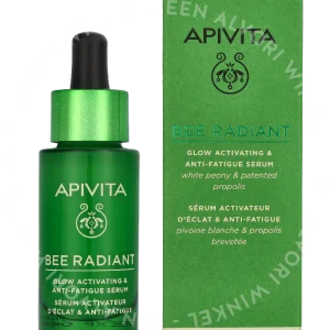 Apivita Bee Radiant Serum 30ml  fles en verpakking