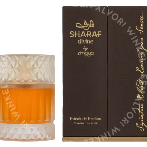 Zimaya Sharaf Divine Extrait De Parfum 100ml  fles en verpakking