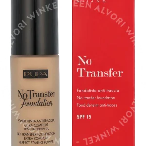 Pupa No Transfer Foundation SPF15 30ml #200 Sand fles en verpakking