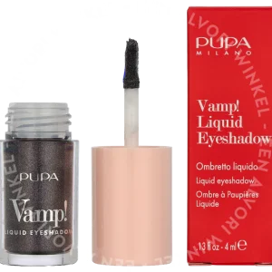 Pupa Vamp! Liquid Eyeshadow 4ml #12 Anthracite fles en verpakking