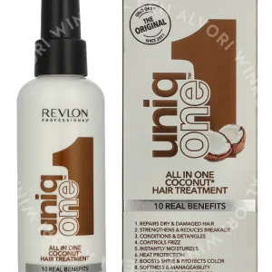 Revlon Uniq One All in One Hair Treatment 150ml Coconut fles en verpakking