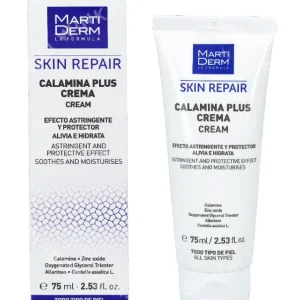 Martiderm Skin Repair Calamina Plus Cream 75ml All Skin Types fles en verpakking