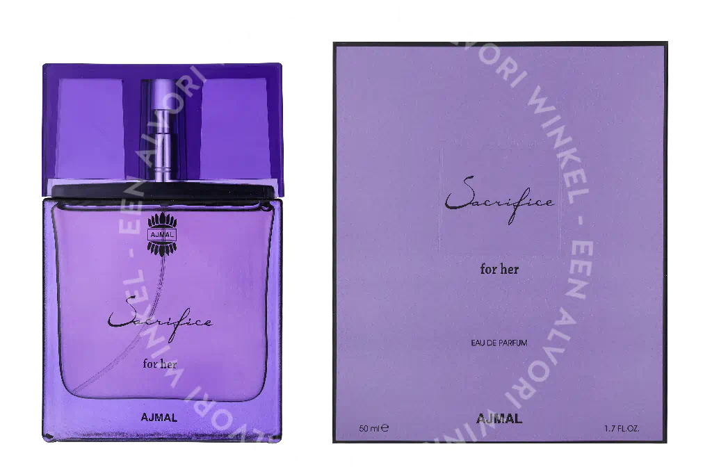 Ajmal Sacrifice For Her Edp Spray 50ml fles en verpakking