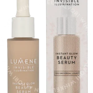 Lumene Invisible Illumination Instant Glow Beauty Serum 30ml #100 Universal Light fles en verpakking