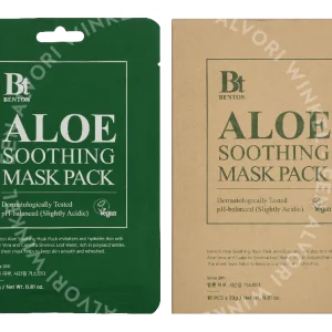 Benton Aloe Soothing Mask Pack 10stuk 10 Pieces fles en verpakking