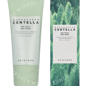 Skin1004 Tea-Trica BHA Foam Madagascar Centella 125ml  fles en verpakking