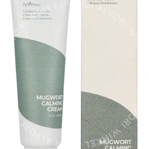 Isntree Mugwort Calming Cream 50ml  fles en verpakking