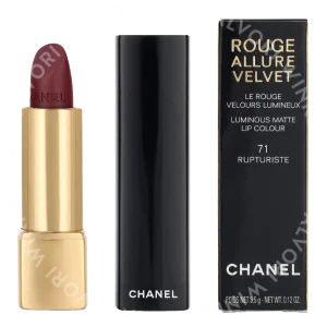 Chanel Rouge Allure Velvet Luminous Matte Lip Colour 3.5g #71 Rupturiste fles en verpakking