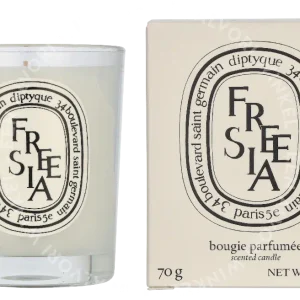 Diptyque Freesia Scented Candle 70g  fles en verpakking